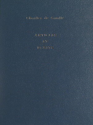 cover image of Articles et écrits